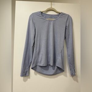 Athleta Women's Light Blue Long Sleeve Tee